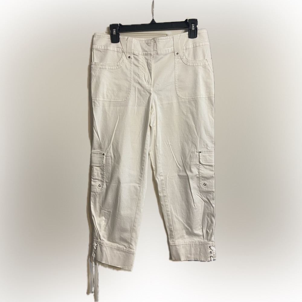 Women's White Cargo Pants